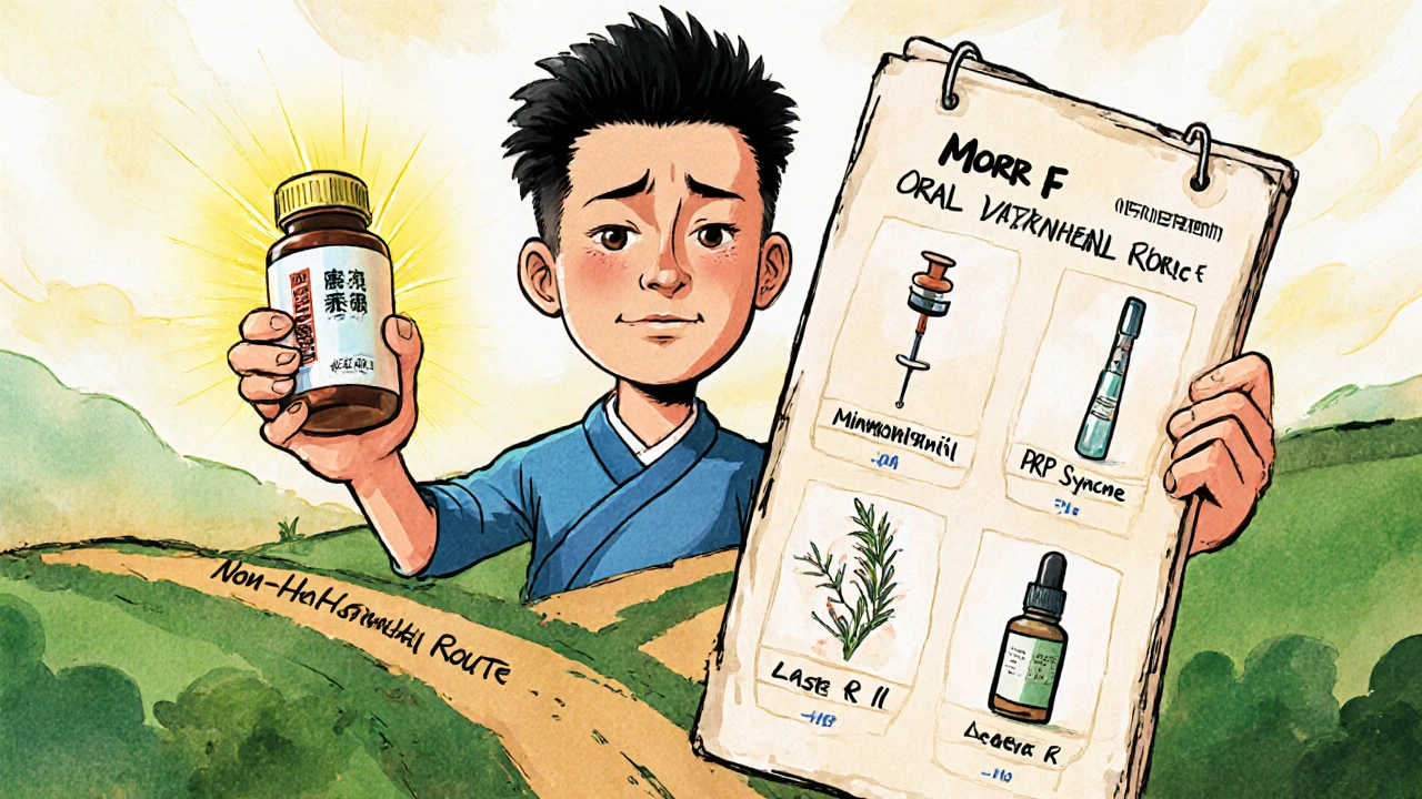 Compare Morr F (Minoxidil, Finasteride) with Alternatives for Hair Loss