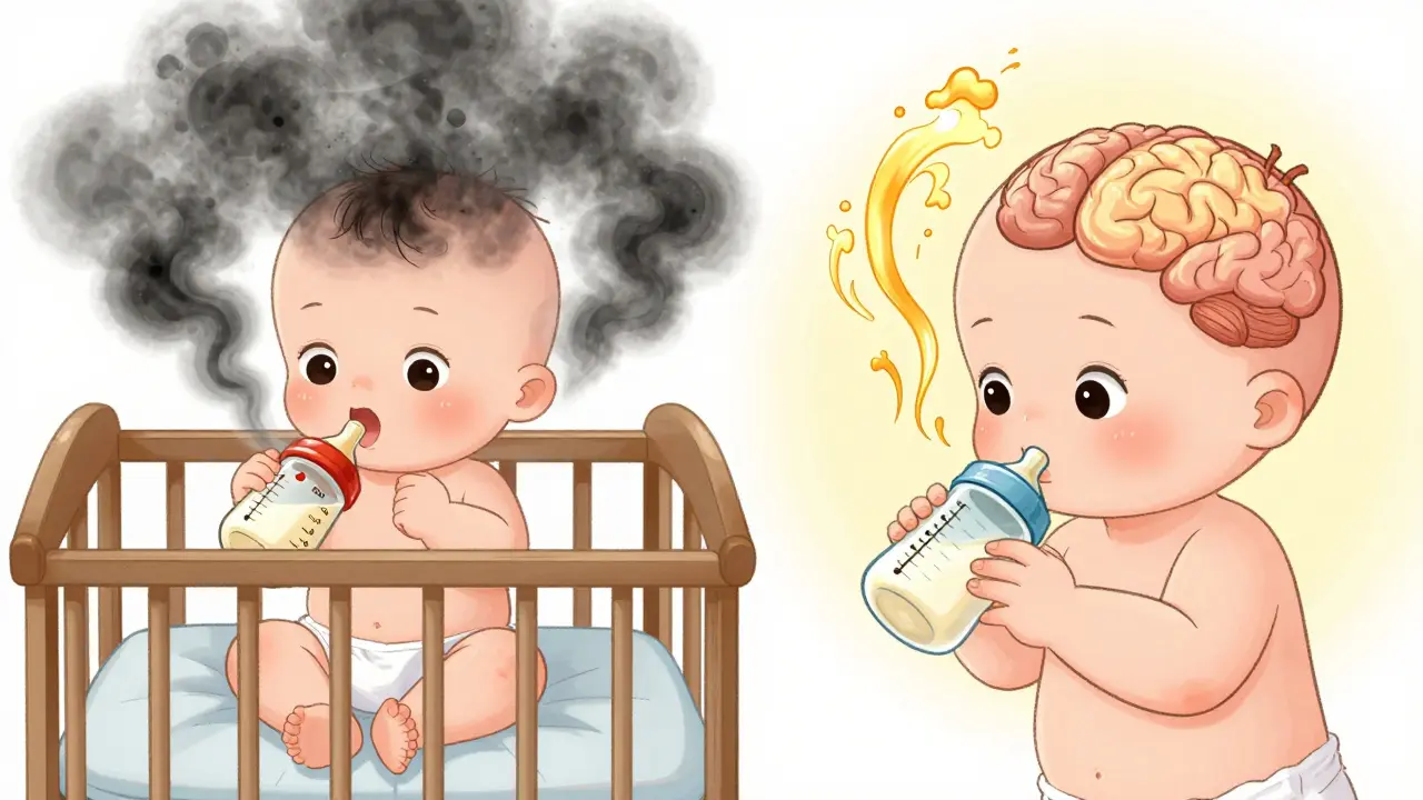 Baby on thyroid medicine with soy formula clouding brain, then healed with almond milk