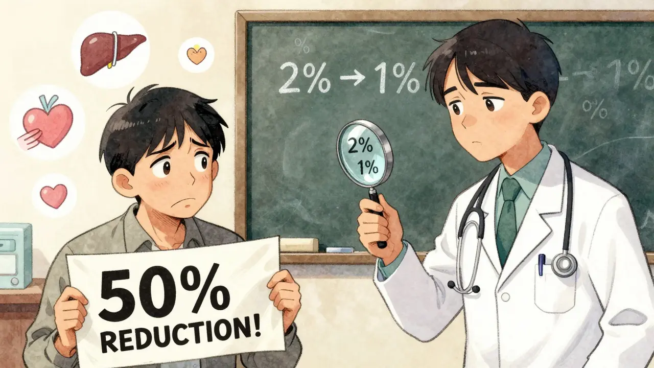 Absolute Risk vs Relative Risk in Drug Side Effects: How to Read the Numbers