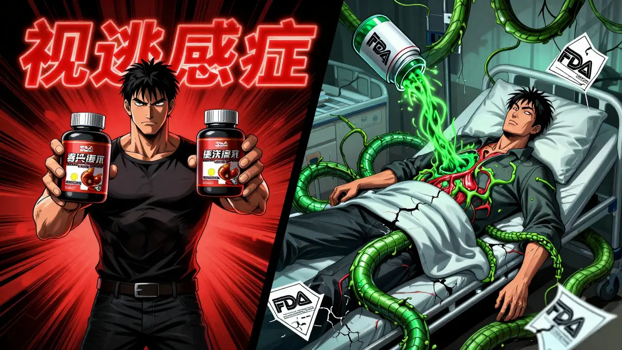 Man buying fake weight loss supplement online, later collapsing in hospital with toxic vines