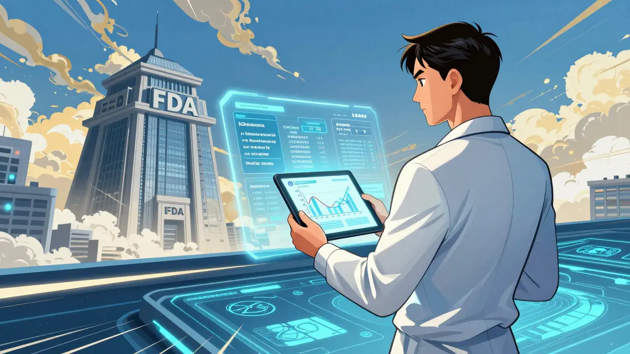 Future-focused manhua scene of pharma compliance using blockchain and data