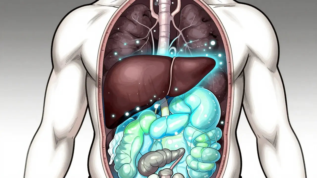 Manhua style: Visual metaphor of fat dissolving to restore liver and pancreas function