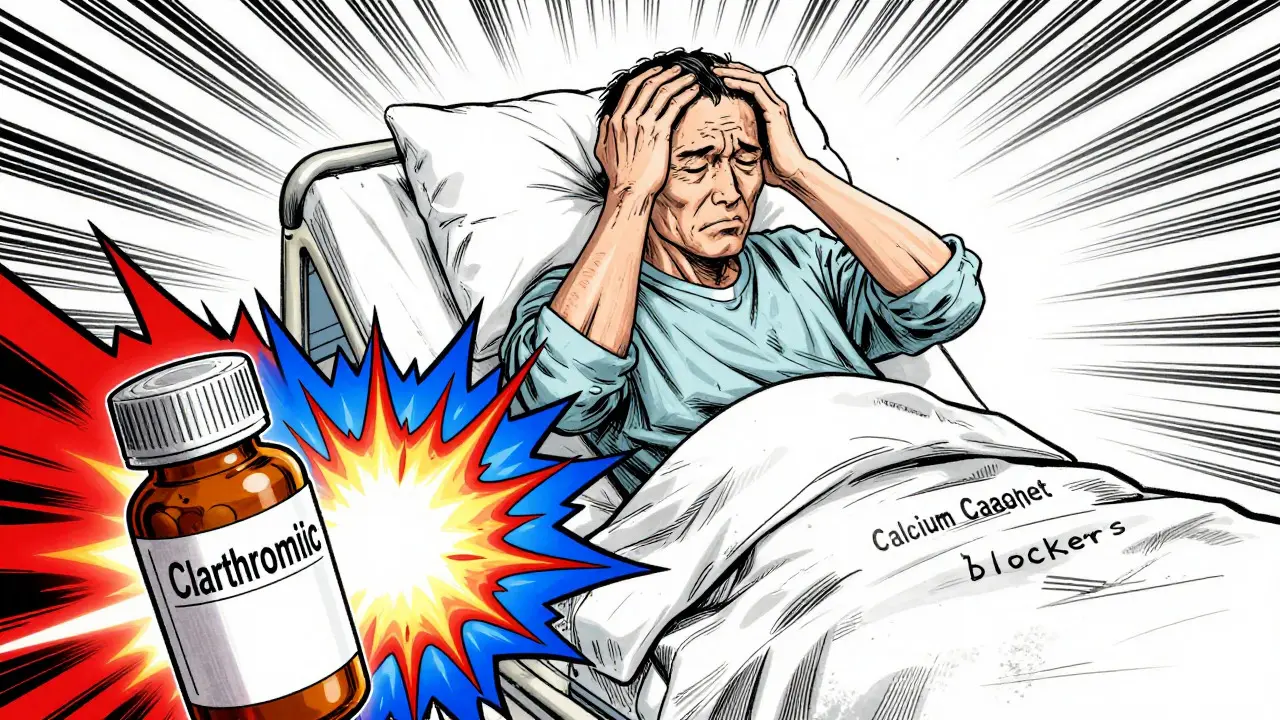 Clarithromycin and Calcium Channel Blockers: Hypotension Risk from Interactions