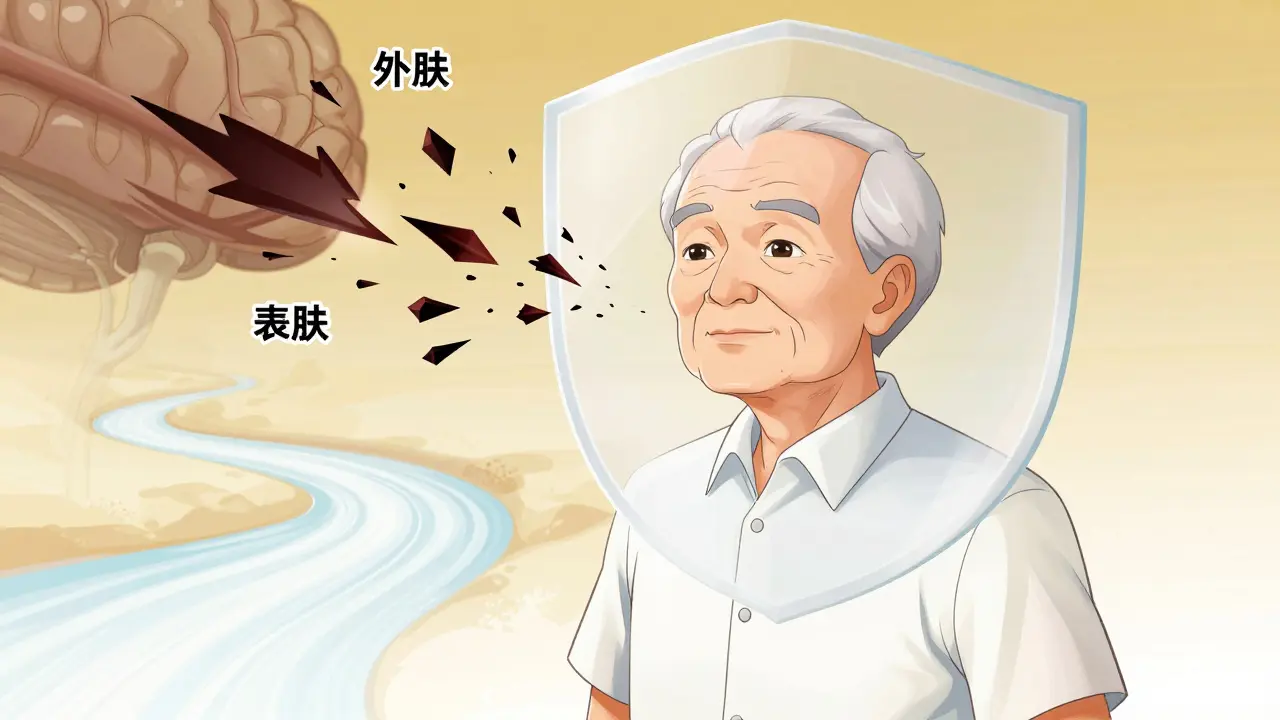 Manhua style healthy brain protected by statins